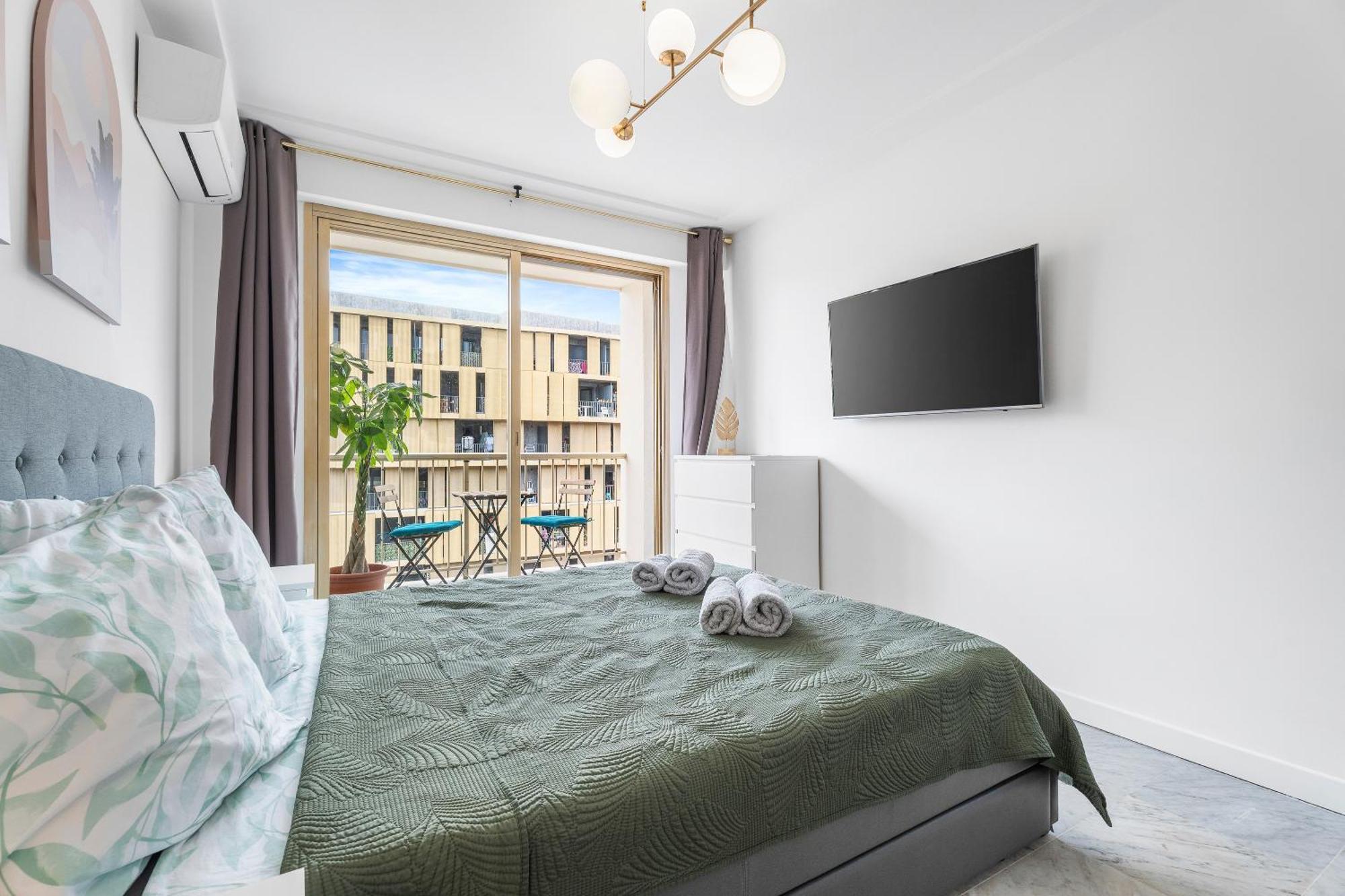 Elegant Studio Avec Terrasse Proche Mer Tramway นีซ ภายนอก รูปภาพ